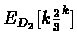 $E_{D_{2}}[k\frac{2}{3}^{k}]$