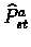 ${\widehat{P}^a}_{st}$
