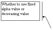 äñáø ÷ååé 3 (âáåì å÷å àðëé): Whether to use fixed alpha value or decreasing value